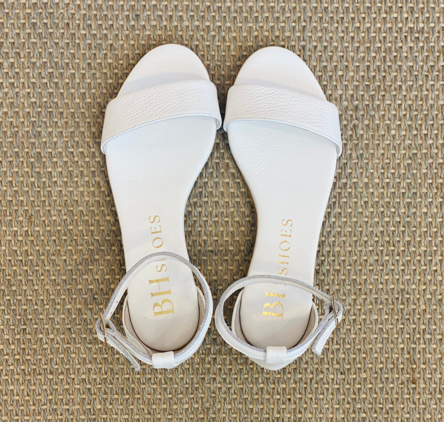 Sandalo Flat M01097 Pelle Bianco