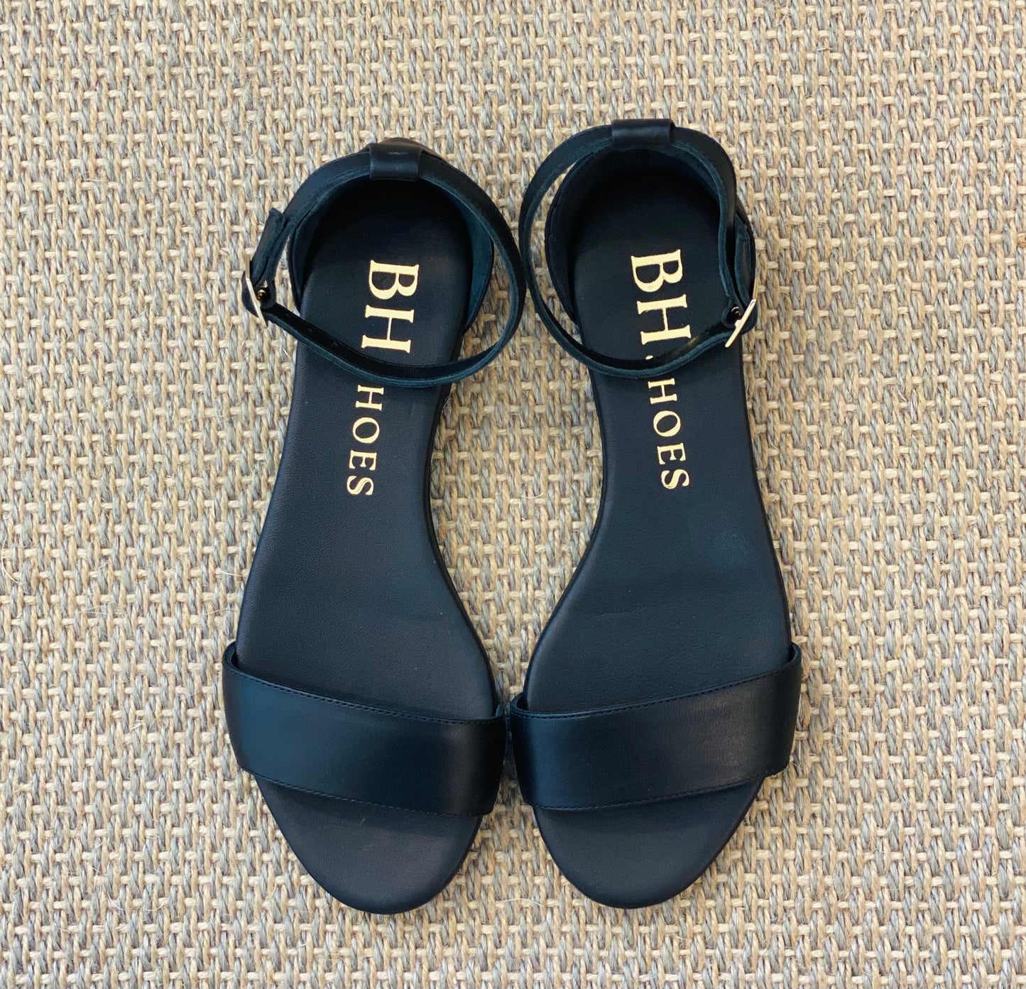 Sandalo Flat M01097 Pelle Nero