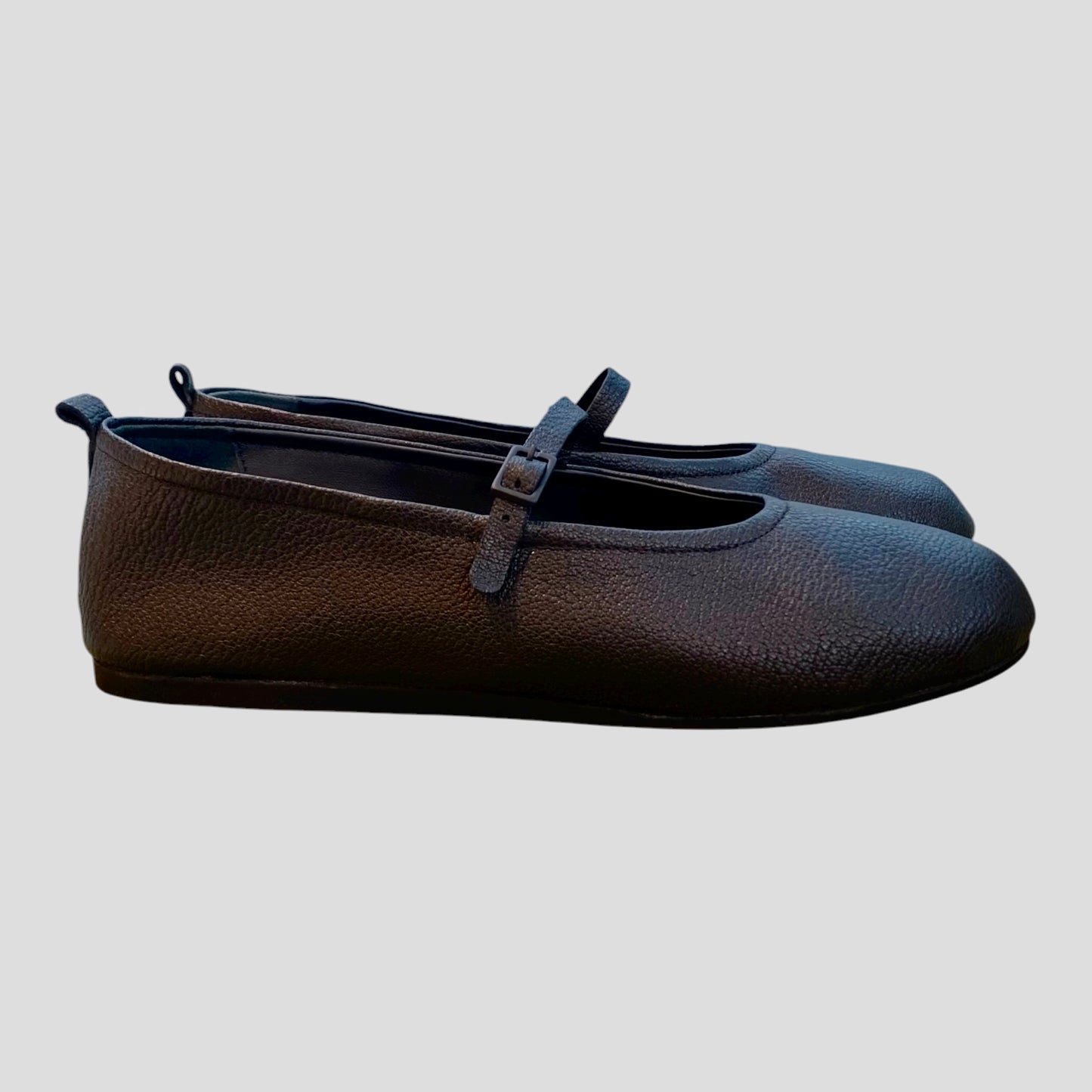 Ballerina di Pelle MaryJane ultra light nero pelle
