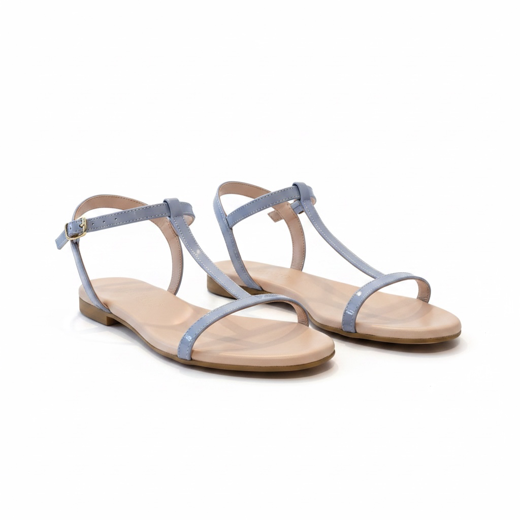 Sandalo di vernice azzurra BH shoes