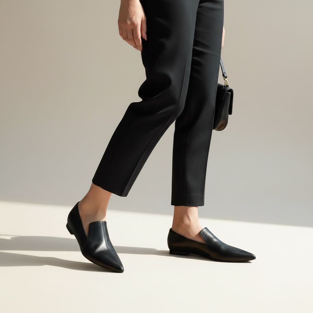 Scarpa pelle modello Classic woman colore nero, décolleté. Tacco basso.