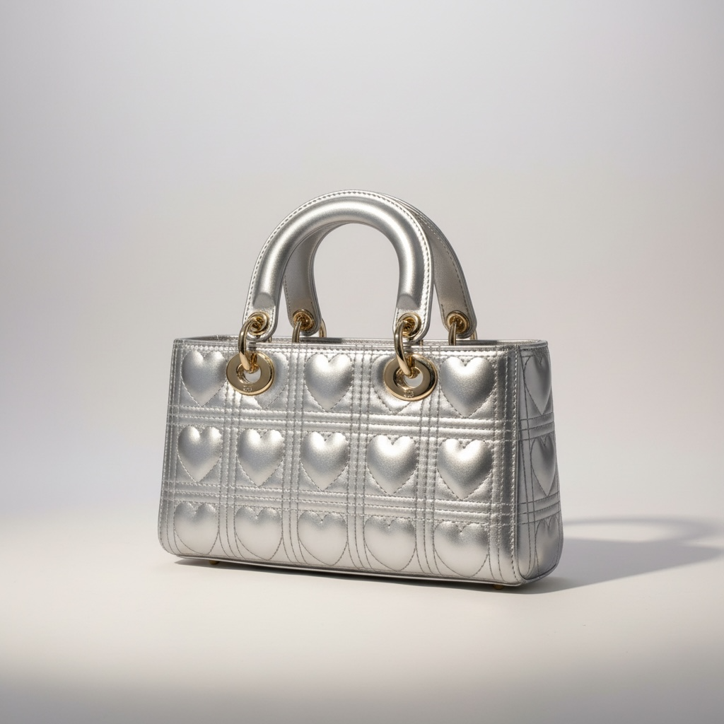 M i L u’ -Una Borsa Handbag di colore argento lucido design elegante - BH shoes