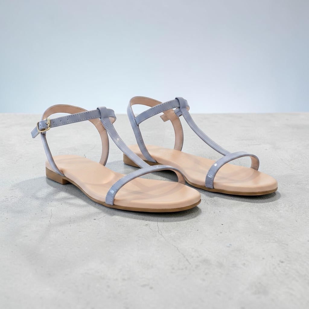 Sandalo di vernice azzurra BH shoes